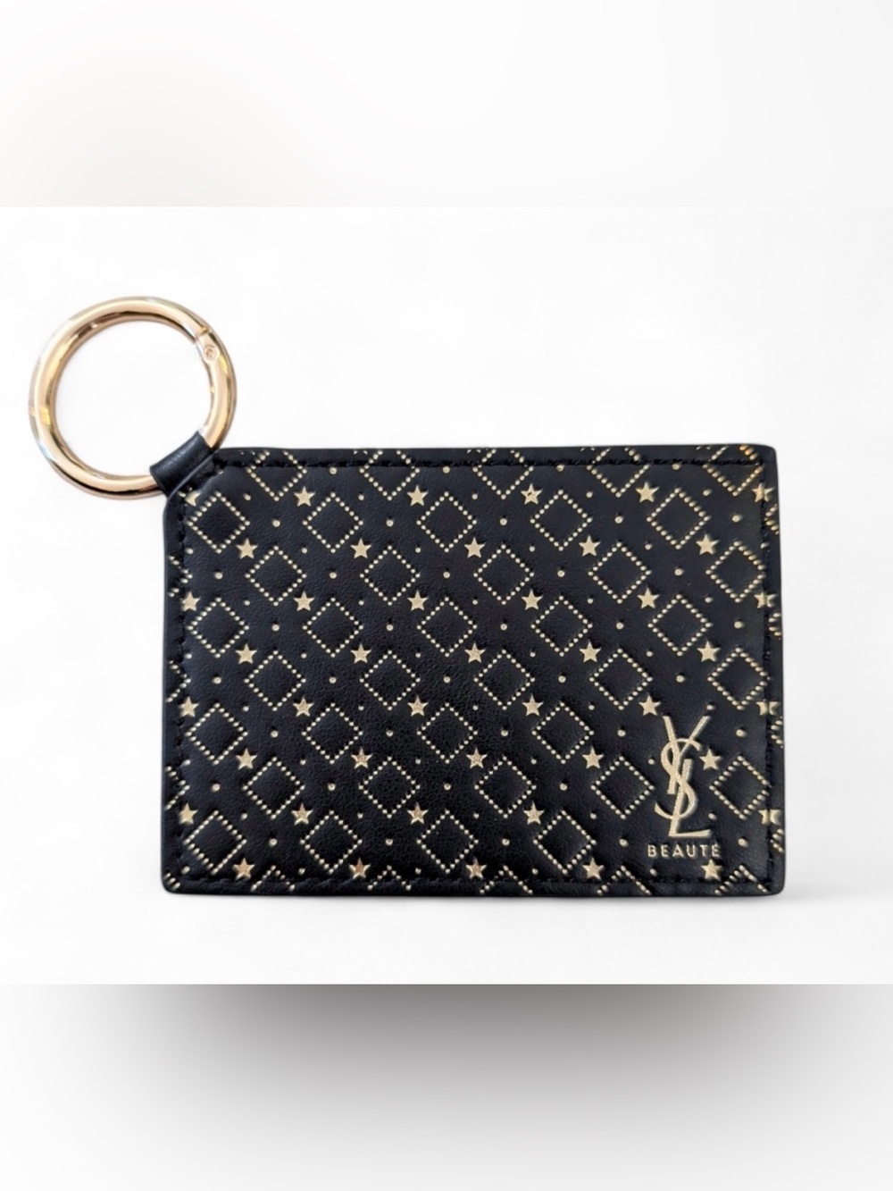 YSL Beauté Black & Gold Holiday Mirror Keyring